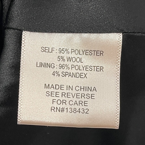 ModCloth Classic Herringbone Blazer Size 1X Black White Minimalist - Picture 10 of 10
